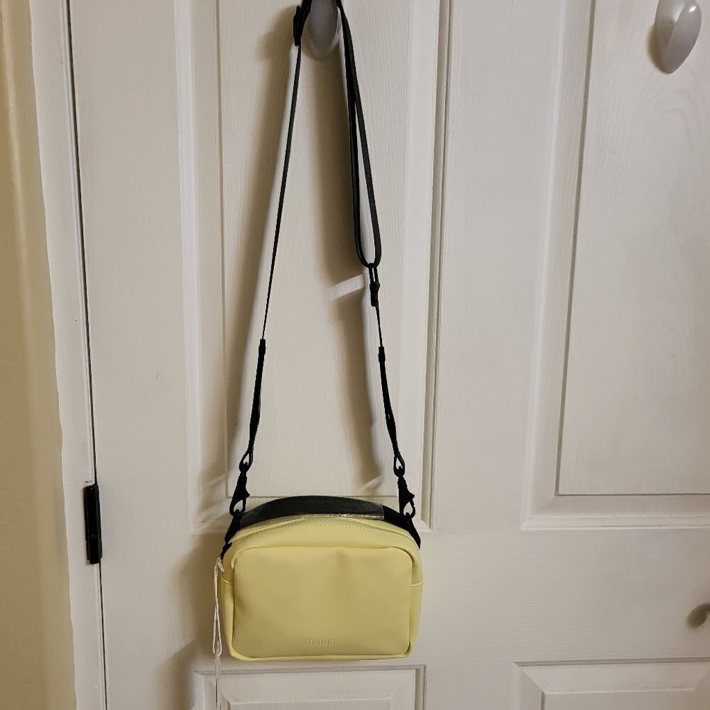 Rains Box Bag Color Straw Crossbody shoulder bag NWT - Picture 11 of 14